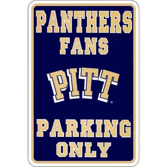 Pittsburgh Panthers NCAA Large Metal Parking Sign - Picture 2 of 3